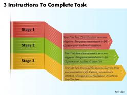 1213 business ppt diagram 3 instructions to complete task powerpoint template