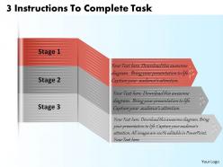 1213 business ppt diagram 3 instructions to complete task powerpoint template