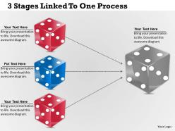 1213 Business Ppt Diagram 3 Stages Linked To One Process Powerpoint Template