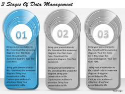 1213 business ppt diagram 3 stages of data management powerpoint template