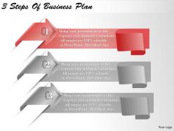 1213 business ppt diagram 3 steps of business plan powerpoint template