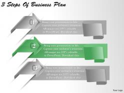 1213 business ppt diagram 3 steps of business plan powerpoint template
