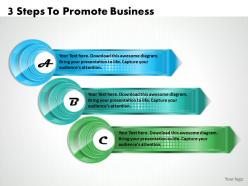 1213 business ppt diagram 3 steps to promote business powerpoint template