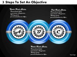 1213 business ppt diagram 3 steps to set an objective powerpoint template