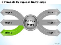 1213 business ppt diagram 3 symbols to express knowledge powerpoint template