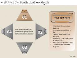 1213 business ppt diagram 4 stages of statistical analysis powerpoint template