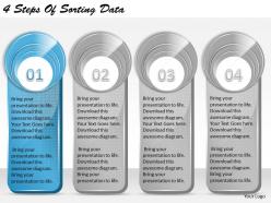 1213 business ppt diagram 4 steps of sorting data powerpoint template