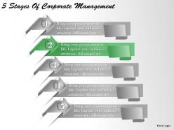 1213 business ppt diagram 5 stages of corporate management powerpoint template