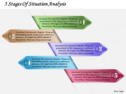 1213 business ppt diagram 5 stages of situation analysis powerpoint template