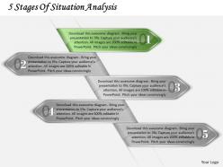 1213 business ppt diagram 5 stages of situation analysis powerpoint template
