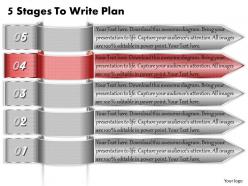 1213 business ppt diagram 5 stages to write plan powerpoint template