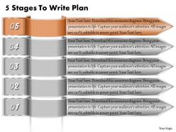 1213 business ppt diagram 5 stages to write plan powerpoint template