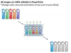97924442 style layered horizontal 5 piece powerpoint presentation diagram infographic slide