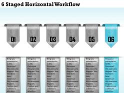 1213 business ppt diagram 6 staged horizonatl workflow powerpoint template