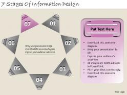 1213 business ppt diagram 7 stages of information design powerpoint template