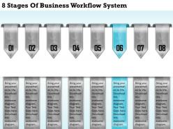 1213 business ppt diagram 8 stages of business workflow system powerpoint template