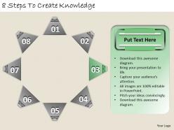 1213 business ppt diagram 8 steps to create knowledge powerpoint template