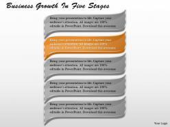 1213 business ppt diagram business growth in five stages powerpoint template