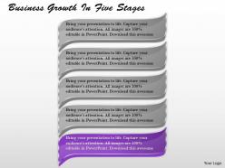 1213 business ppt diagram business growth in five stages powerpoint template