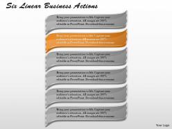 1213 business ppt diagram six linear business actions powerpoint template