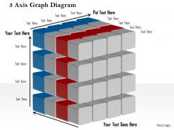 1214 3 axis graph diagram powerpoint presentation