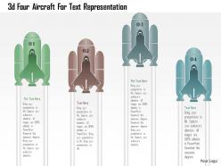 1214 3d four aircraft for text representation powerpoint template