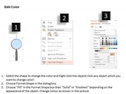1214 3d magnifier for swot analysis powerpoint template