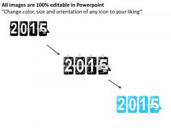 1214 3d tags with 2015 year text for new year powerpoint template