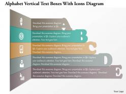 1214 alphabet vertical text boxes with icons diagram powerpoint template