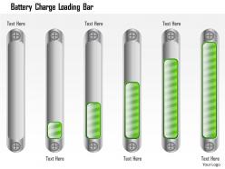 1214 battery charge loading bar powerpoint presentation