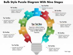 30051431 style puzzles mixed 9 piece powerpoint presentation diagram infographic slide