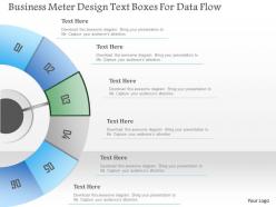 1214 business meter design text boxes for data flow powerpoint template