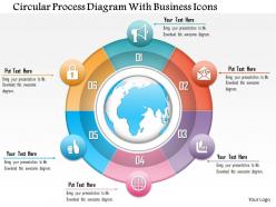 1214 circular process diagram with business icons powerpoint template