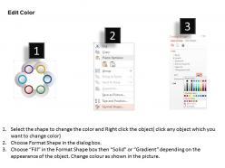 1214 circular six staged workflow diagram powerpoint template