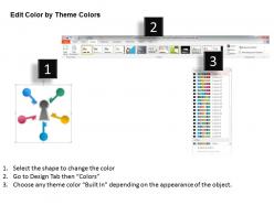 1214 colored keys around the lock hole for process flow representation powerpoint presentation