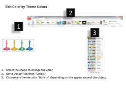 1214 colorful clouds with mobile mail gear and tool symbols powerpoint template