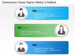 1214 Communication Concept Diagram Relating To Feedback PowerPoint Template