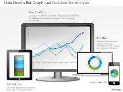 1214 data driven bar graph and pie chart for analysis powerpoint slide