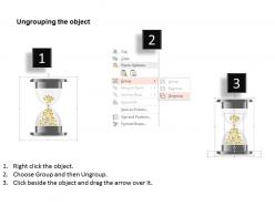 1214 dollar symbols in hourglass powerpoint template