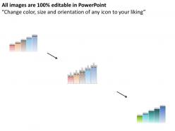 1214 five staged bar graph for process flow powerpoint template