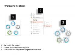 1214 five staged circular gear diagram for process control powerpoint template