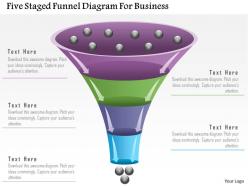 1214 five staged funnel diagram for business powerpoint template
