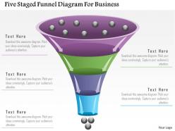 1214 five staged funnel diagram for business powerpoint template