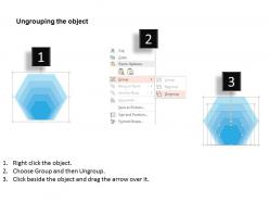 1214 five staged hexagon for process flow powerpoint template