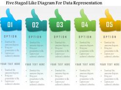 1214 five staged like diagram for data representation powerpoint template