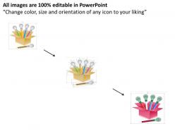 19875242 style linear single 5 piece powerpoint presentation diagram infographic slide