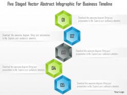 1214 five staged vector abstract infographic for business timeline powerpoint template