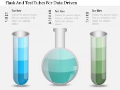 1214 flask and test tubes for data driven powerpoint slide