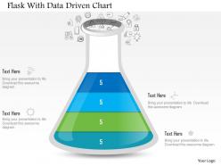 1214 flask with data driven chart powerpoint slide