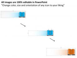 1214 four book style text box diagram powerpoint template